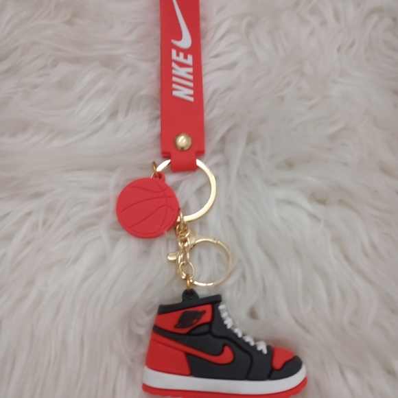 Nike Air Jordan Red & Black Keychain. - Picture 2 of 3
